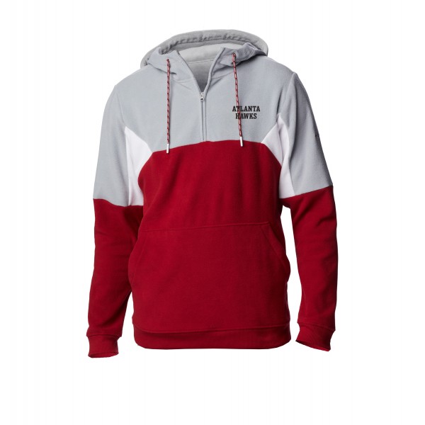 Кофта на короткой молнии Atlanta Hawks Columbia Red Lodge