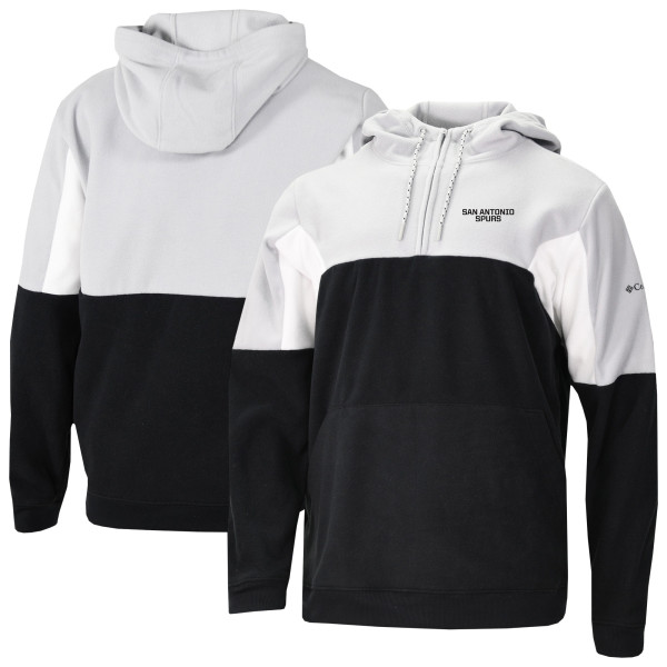 Толстовка San Antonio Spurs Columbia Black Lodge Quarter-Zip