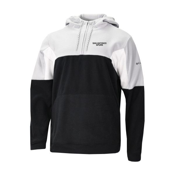 Толстовка San Antonio Spurs Columbia Black Lodge Quarter-Zip