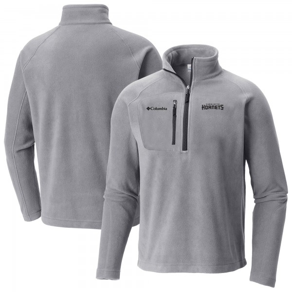 Кофта на короткой молнии Charlotte Hornets Columbia Gray Fast Trek III Fleece