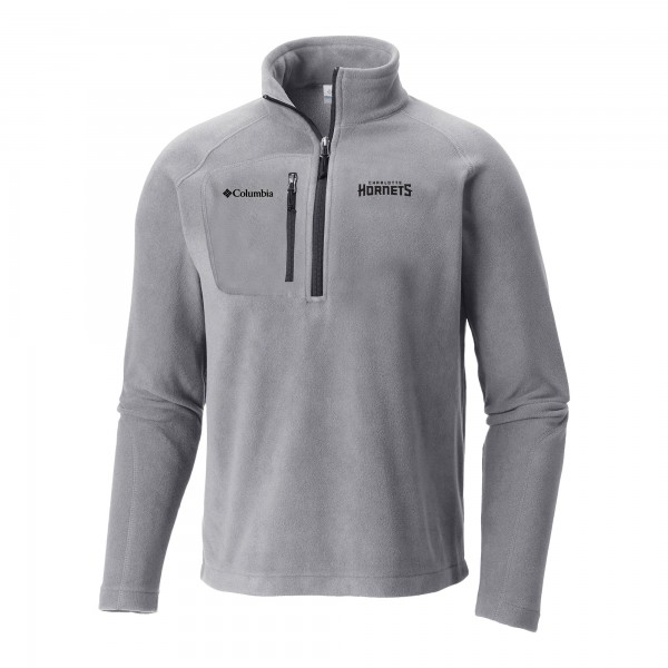 Кофта на короткой молнии Charlotte Hornets Columbia Gray Fast Trek III Fleece