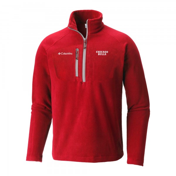 Кофта на короткой молнии Chicago Bulls Columbia Red Fast Trek III Fleece