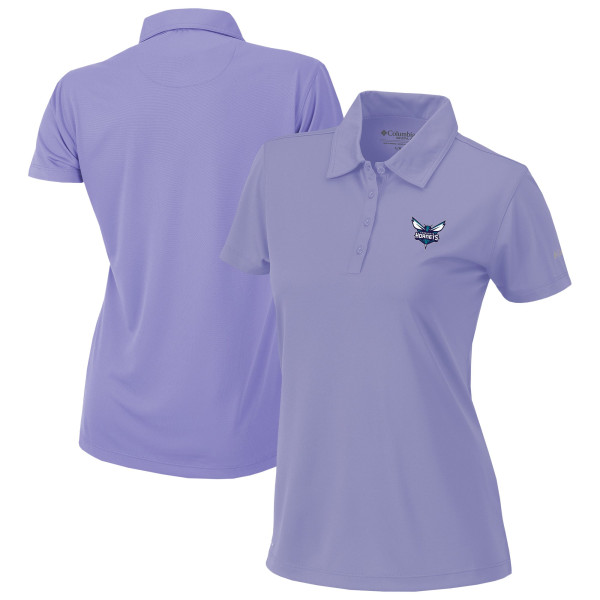 Женская поло Charlotte Hornets Columbia Lavender Omni-Wick Birdie