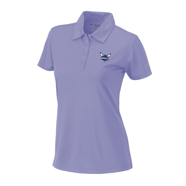 Женская поло Charlotte Hornets Columbia Lavender Omni-Wick Birdie
