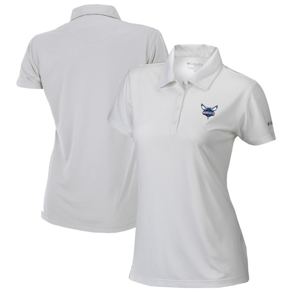 Женская поло Charlotte Hornets Columbia White Omni-Wick Birdie