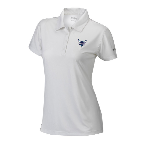 Женская поло Charlotte Hornets Columbia White Omni-Wick Birdie