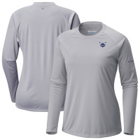 Женская футболка с длинным рукавом Charlotte Hornets Columbia Gray Tidal Tee II