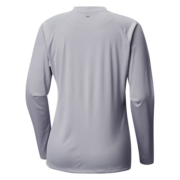 Женская футболка с длинным рукавом Charlotte Hornets Columbia Gray Tidal Tee II