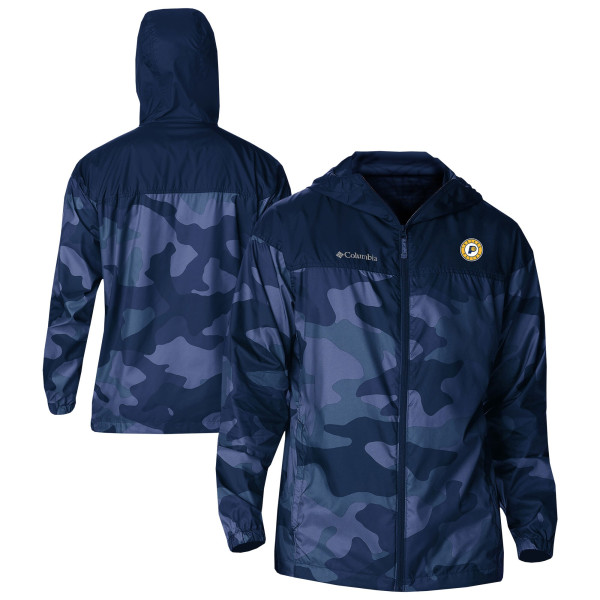 Indiana Pacers Columbia Navy Flash Challenger Windbreaker Jacket