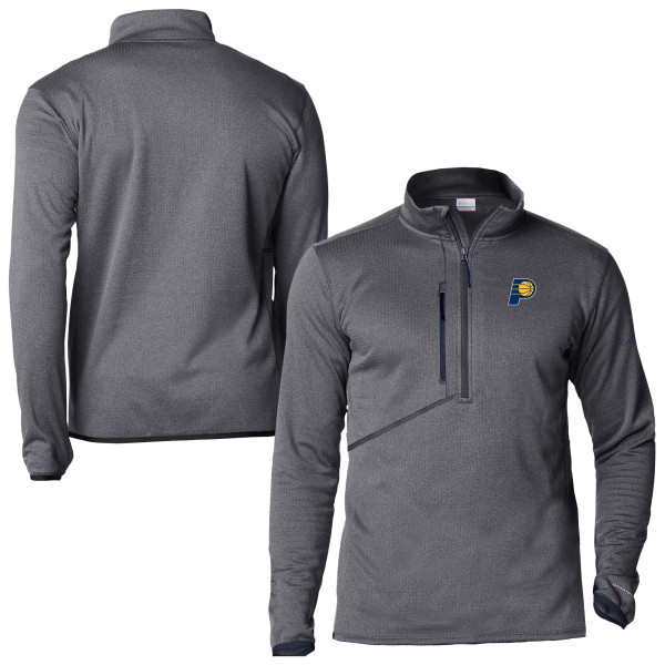 Indiana Pacers Columbia Navy Park View Fleece Half-Zip Top