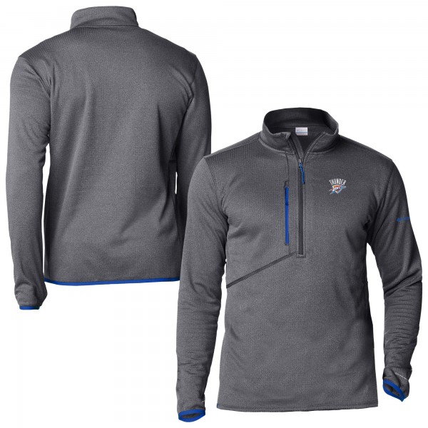 Кофта на короткой молнии Oklahoma City Thunder Columbia Blue Park View Fleece