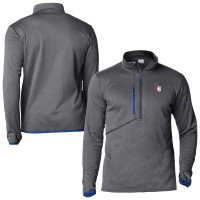 Philadelphia 76ers Columbia Blue Park View Fleece Half-Zip Top