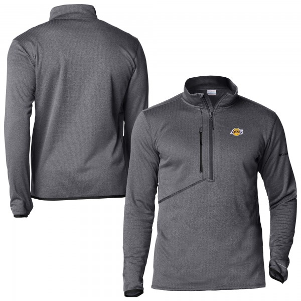 Кофта на короткой молнии Los Angeles Lakers Columbia Park View Fleece - Black