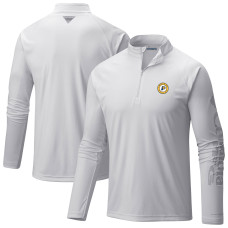Indiana Pacers Columbia White PFG Terminal Tackle Quarter-Zip Top