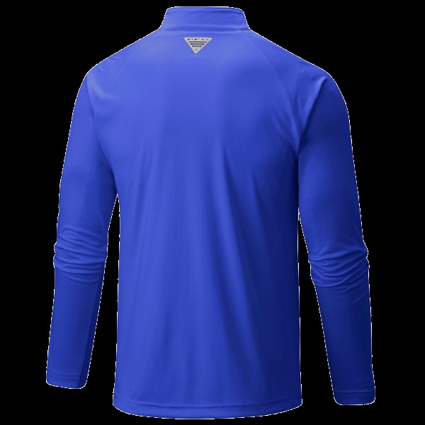 New York Knicks Columbia Blue PFG Terminal Tackle Quarter-Zip Top