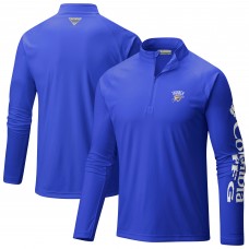 Кофта на короткой молнии Oklahoma City Thunder Columbia Blue PFG Terminal Tackle