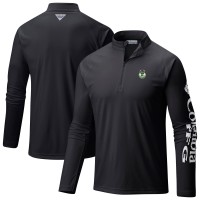 Milwaukee Bucks Columbia Black PFG Terminal Tackle Quarter-Zip Top