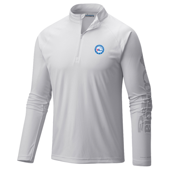 Пуловер Philadelphia 76ers Columbia White PFG Terminal Tackle