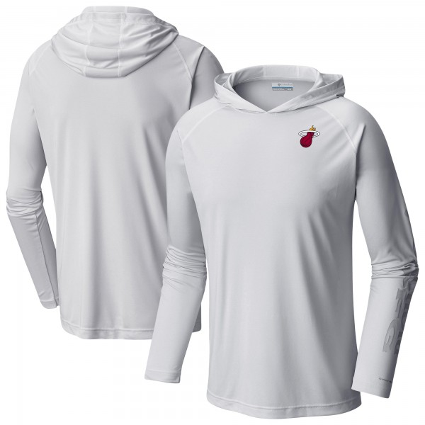 Толстовка Miami Heat Columbia White PFG Super Terminal Tackle