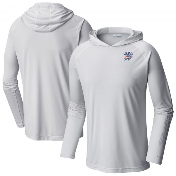 Толстовка Oklahoma City Thunder Columbia White PFG Super Terminal Tackle