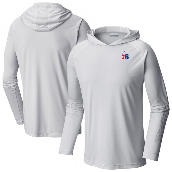 Philadelphia 76ers Columbia White PFG Super Terminal Tackle Hoodie