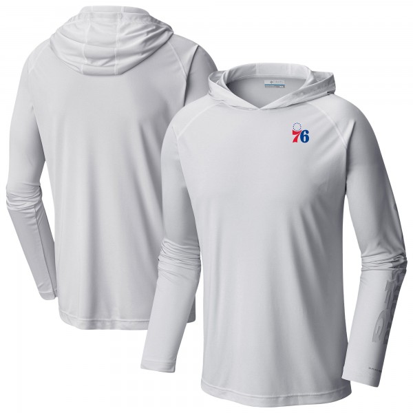 Philadelphia 76ers Columbia White PFG Super Terminal Tackle Hoodie