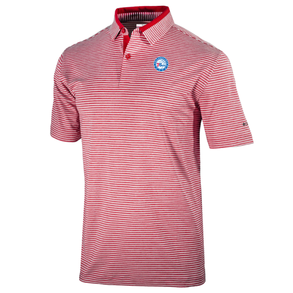 Поло Philadelphia 76ers Columbia Red Omni-Wick Golden Hills