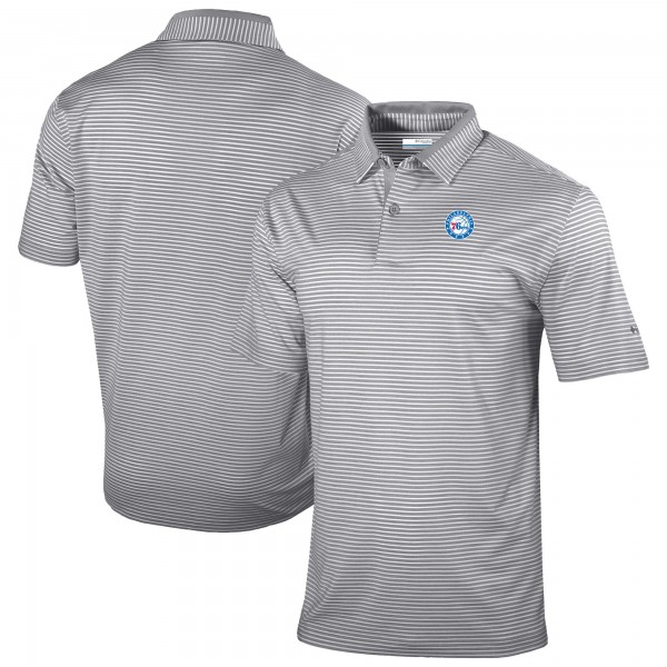 Philadelphia 76ers Columbia Gray Omni-Wick Golden Hills Polo