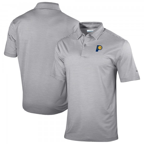 Indiana Pacers Columbia Gray Omni-Wick Golden Hills Polo