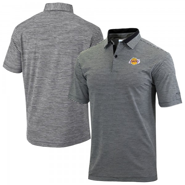 Поло Los Angeles Lakers Columbia Omni-Wick Golden Hills - Black