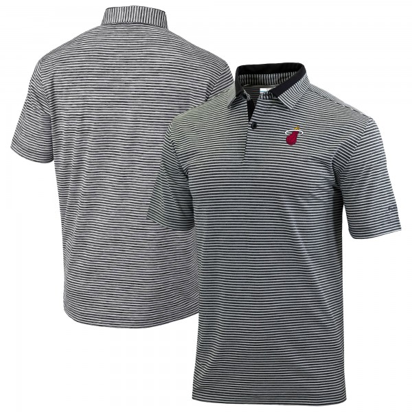Поло Miami Heat Columbia Black Omni-Wick Golden Hills