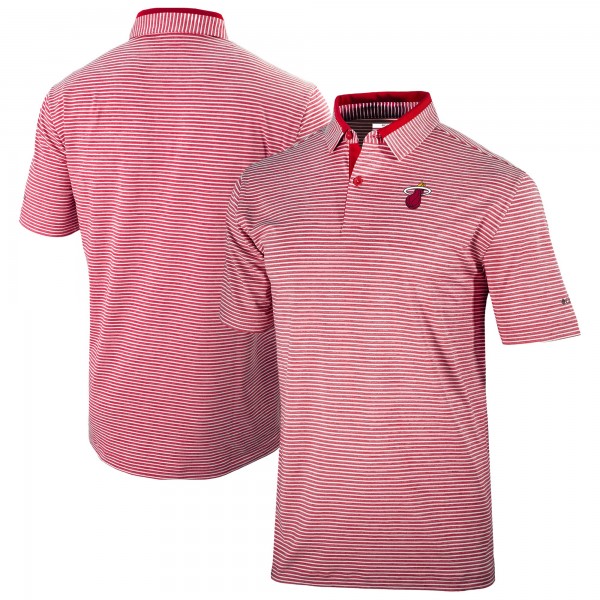 Поло Miami Heat Columbia Red Omni-Wick Golden Hills