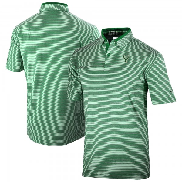 Milwaukee Bucks Columbia Green Omni-Wick Golden Hills Polo