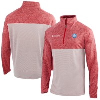 Philadelphia 76ers Columbia Red Omni-Wick Rockin It Quarter-Zip Top