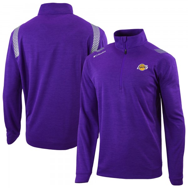 Кофта на короткой молнии Los Angeles Lakers Columbia Oakland Downs Omni-Wick - Purple