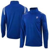 Oklahoma City Thunder Columbia Blue Oakland Downs Omni-Wick Quarter-Zip Top