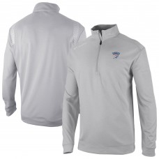 Кофта на короткой молнии Oklahoma City Thunder Columbia Gray Oakland Downs Omni-Wick