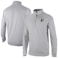 Indiana Pacers Columbia Gray Oakland Downs Omni-Wick Quarter-Zip Top