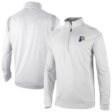 Indiana Pacers Columbia White Oakland Downs Omni-Wick Quarter-Zip Top