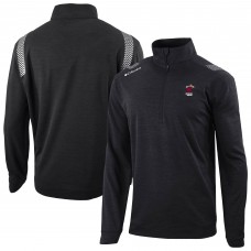 Miami Heat Columbia Black Oakland Downs Omni-Wick Quarter-Zip Top