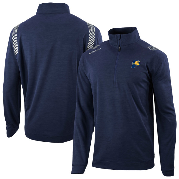 Indiana Pacers Columbia Navy Oakland Downs Omni-Wick Quarter-Zip Top