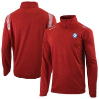 Philadelphia 76ers Columbia Red Oakland Downs Omni-Wick Quarter-Zip Top