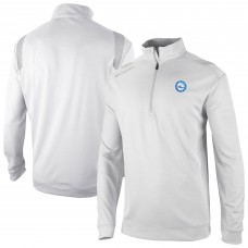 Philadelphia 76ers Columbia White Oakland Downs Omni-Wick Quarter-Zip Top