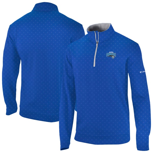 Куртка Orlando Magic Columbia Blue Wickham Hills Omni-Wick Quarter-Zip