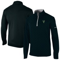 Кофта на короткой молнии Milwaukee Bucks Columbia Wickham Hills Omni-Wick - Black