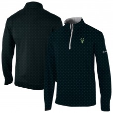 Кофта на короткой молнии Milwaukee Bucks Columbia Wickham Hills Omni-Wick - Black