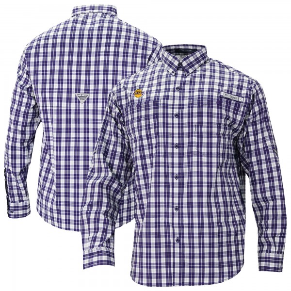 Рубашка Los Angeles Lakers Columbia Super Tamiami Omni-Shade - Purple