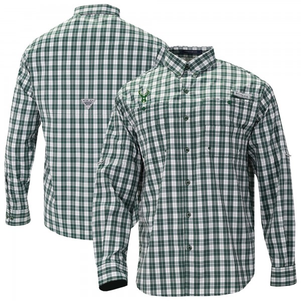 Рубашка Milwaukee Bucks Columbia Super Tamiami Omni-Shade - Green