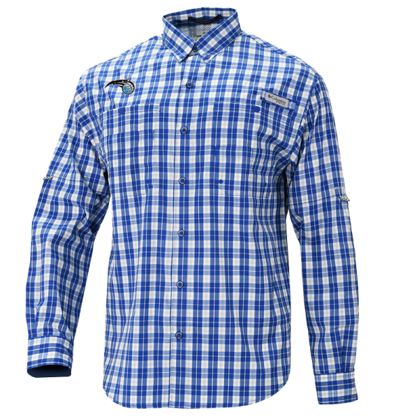Рубашка с длинным рукавом Orlando Magic Columbia Blue Super Tamiami Omni-Shade