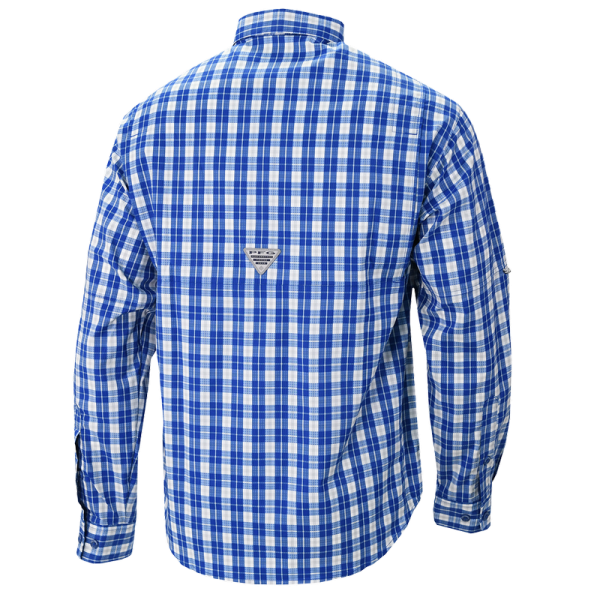 Рубашка с длинным рукавом Philadelphia 76ers Columbia Blue Super Tamiami Omni-Shade